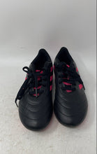 Load image into Gallery viewer, Adidas Kids Goletto VIII GX8907 Black Pink Lace-Up Soccer Cleats Size 3

