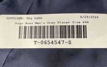 Load image into Gallery viewer, Hugo Boss Mens Gray Long Sleeve Notch Lapel Two-Button Blazer Size 46R
