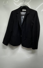 Load image into Gallery viewer, Calvin Klein Womens Black Long Sleeve Notch Lapel Two-Button Blazer Size 16W
