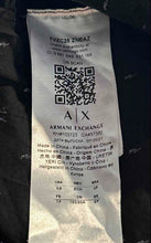 Load image into Gallery viewer, Armani Exchange Mens Black Logo Print Long Sleeve Collared Button-Up Shirt Sz XS
