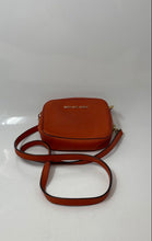 Load image into Gallery viewer, Michael Kors Womens Orange Gold Card Holder Inner Pocket Crossbody Bag
