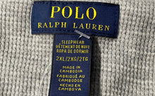 Load image into Gallery viewer, Polo Ralph Lauren Mens Light Gray Waffle-Knit Sleepwear Henley T-Shirt Size 2XL
