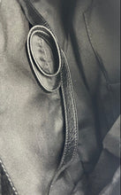 Load image into Gallery viewer, Aldo Womens Black Beige Faux Leather Tassel Double Handle Satchel Handbag
