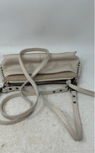 Load image into Gallery viewer, The Sak Womens Beige Leather Inner Pockets Adjustable Strap Crossbody Bag
