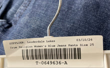Load image into Gallery viewer, True Religion Womens Blue Denim Pockets High Rise Bootcut Jeans Size 25
