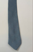Load image into Gallery viewer, Armani Collezioni Mens Blue Geometric Silk Keeper Loop Adjustable Pointed Tie
