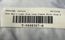 Load image into Gallery viewer, Hugo Boss Mens Light Blue Cotton Long Sleeve Slim Fit Dress Shirt Size S 38 15
