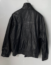 Load image into Gallery viewer, Watershed Mens Black Leather Long Sleeve Pockets Full-Zip Bomber Jacket Size XL
