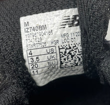 Load image into Gallery viewer, New Balance Kids 740 IZ740BM Black Silver Slip-On Sneaker Shoes Size 4M
