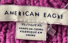 Load image into Gallery viewer, American Eagle Womens Purple Balloon Sleeve Mock Neck Pullover Sweater Size XL

