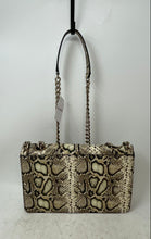 Load image into Gallery viewer, Aldo Womens Beige Brown Animal Print Inner Pocket Chain Strap Crossbody Bag
