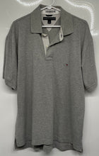 Load image into Gallery viewer, Tommy Hilfiger Mens Gray Short Sleeve Spread Collar Polo Shirt Size Large
