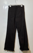 Load image into Gallery viewer, Zara Womens Black Denim Dark Wash Stretch Pockets Straight Leg Jeans Size 6
