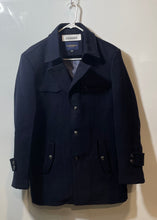 Load image into Gallery viewer, Baiyisheng Fashion Classic Mens Blue Long Sleeve Button Front Pea Coat Size 3XL
