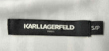 Load image into Gallery viewer, Karl Lagerfeld Womens Black White Monogram Print Full-Zip Track Jacket Size S
