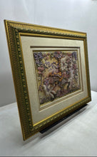 Load image into Gallery viewer, Framed Horse Of Carousel With Floral And Ribbons 3D Relief Wall Art Piece
