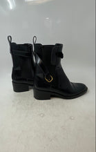 Load image into Gallery viewer, Zara Womens 2153 Black Leather Round Toe Block Ankle Chelsea Boots Size 38

