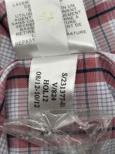 Load image into Gallery viewer, Banana Republic Mens White Red Plaid Cotton Classic Fit Button Up Shirt Size L/G
