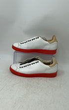 Load image into Gallery viewer, Fabrice Tardieu Womens White Red Round Toe Lace-Up Sneakers Shoes Size EUR 36.5
