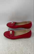 Load image into Gallery viewer, Kenneth Cole Reaction Womens Red Leather Round Toe Slip-On Ballet Flats Size 7
