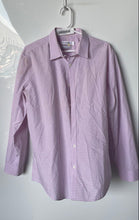 Load image into Gallery viewer, Calvin Klein Mens Purple Plaid Print Cool Tech Slim Fit Button-Up Shirt Size L
