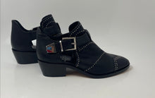 Load image into Gallery viewer, Vince Camuto Womens Raina Black Leather Block Heel Ankle Booties Size 6.5M
