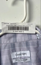 Load image into Gallery viewer, Calvin Klein Mens Purple Wrinkle Free Regular Fit Dress Shirt Size XL 17-17.5
