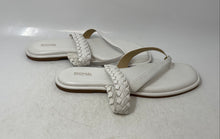 Load image into Gallery viewer, Michael Kors Womens Alba White Slip-On Flat Thong Slide Sandals Size 11M
