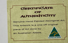 Load image into Gallery viewer, Authentic Genuine Hand-Painted Boomerang Aboriginal-Style Art Frame
