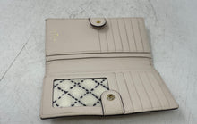 Load image into Gallery viewer, Kate Spade New York Womens Ivory Textured Leather ID And Card Slot Bifold Wallet
