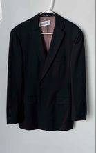 Load image into Gallery viewer, Hugo Boss Mens Black Long Sleeve Notch Lapel Single-Breasted Blazer Size L
