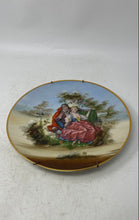 Load image into Gallery viewer, Couple Scene Hand Painted Porcelain Wall Decor Round Shape Collector Plate
