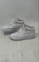 Load image into Gallery viewer, Nike Womens Court Vision Mid CD5436-100 White Lace-Up Sneaker Shoes Size 5
