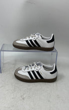Load image into Gallery viewer, Adidas Kids Samba OG IE3679 White Black Low Top Slip-On Sneaker Shoes Size 7K
