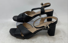 Load image into Gallery viewer, Giani Bernini Womens Zummaa Black Leather Block Heel Ankle Strap Sandals Sz 5.5M
