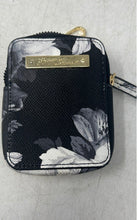 Load image into Gallery viewer, Betsey Johnson Womens Black White Floral Zipper Wristlet Wallet
