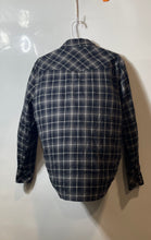 Load image into Gallery viewer, Diesel Mens Black White Plaid Long Sleeve Flap Pockets Button-Up Shirt Size M
