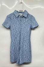 Load image into Gallery viewer, Princess Polly XX Womens Blue Print Camille Short Sleeve Collared Romper Sz S/M
