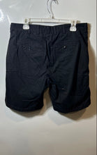 Load image into Gallery viewer, Bugatchi Sport Mens Black Flat Front Slash Pocket Chino Shorts Size 34
