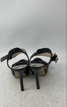 Load image into Gallery viewer, Michael Kors Womens Oksana Black Leather Ankle Strap Platform Sandals Size 7.5M
