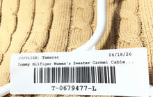 Load image into Gallery viewer, Tommy Hilfiger Womens Camel Beige Long Sleeve Cable-Knit Pullover Sweater Sz XS
