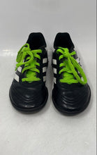 Load image into Gallery viewer, Adidas Kids Goletto V Turf BB4837 Black White Lace-Up Soccer Shoes Size 12K

