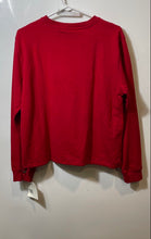 Load image into Gallery viewer, Liz Claiborne Mens Red Cotton Long Sleeve Crew Neck Pullover T-Shirt Size Small
