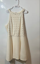 Load image into Gallery viewer, Ashley Stewart Womens Ivory Sleeveless Back-Zip Mini Dress Size 22/24
