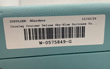 Load image into Gallery viewer, Crosley Cruiser Deluxe Sky-Blue Suitcase Turntable Record Player Not Tested
