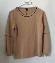 Load image into Gallery viewer, Ann Taylor Womens Brown Black Crew Neck Long Sleeve Pullover Sweater Size XS
