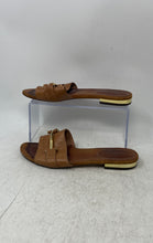Load image into Gallery viewer, Lauren Ralph Lauren Womens Davan Brown Leather Slip-On Slide Sandals Size 7.5B
