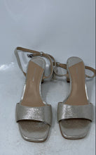 Load image into Gallery viewer, Antonio Melani Womens Silver Leather Open Toe Ankle Strap Sandals Size 8M

