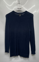 Load image into Gallery viewer, Ann Taylor Womens Blue Knitted Long Sleeve Crew Neck Pullover Sweater Size XS
