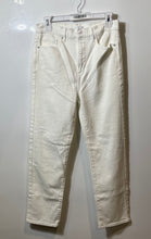 Load image into Gallery viewer, Loft Womens White Denim Light Wash The Slim Straight Leg Jeans Size 27/4
